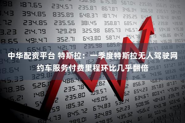 中华配资平台 特斯拉：一季度特斯拉无人驾驶网约车服务付费里程环比几乎翻倍